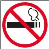 Apli D-sign klistermærke rygning forbudt 114x114 mm