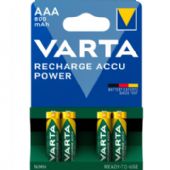 VARTA genopladelige AAA-batterier HR03 800 mAh 4 stk