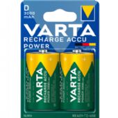 VARTA genopladelige D-batterier HR20 3000 mAh 2 stk