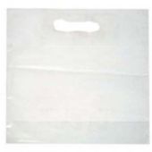 WhiteLabel Bærepose plast 400x450/50mm 45my hvid 500stk