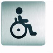 Durable handicaptoilet piktogram 15x15cm