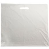 WhiteLabel Bærepose plast 40my 45x42x5cm hvid 500stk