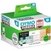 Dymo Durable 25x25mm etiketter hvid