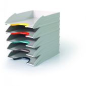 Durable Varicolor Mix brevbakkesæt m/farvekoder A4 grå