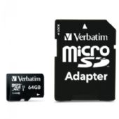 Verbatim 64GB memory card microSDHC + adapter