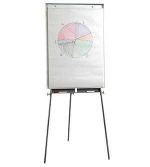 Flipover / whiteboard Nobo gulvmodel Økonomi, 70 x 100 cm