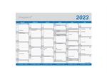 Kontorkalender A4 - 29,7 x 21 cm, blå