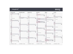 Mayland A4 kontorkalender Moderne, 2x6 måneder