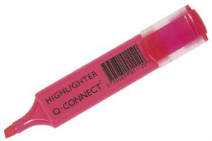Tekstmarker Q-Connect, Pink