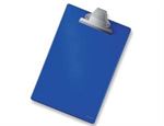 Clipboard, A4, uden forside, blå