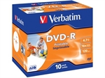 DVD-R 120min Verbatim 4,7GB 16X Jewel case pakke 10