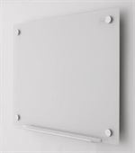 Glastavle Nobo Diamond, magnetisk 450 x 600 mm, hvid