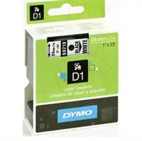 Dymo tape, 53713, 24mm Sort på hvid