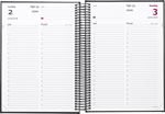 Dagkalender A5 Mayland, job/privat, kunstskind, sort