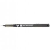 Pilot V5 rollerpen med 0,5 mm spids i farven sort