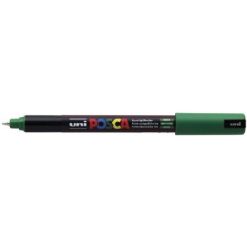 Uni Posca 1MR marker med ultrasmal skrivespids på 0,7 mm i farven grøn