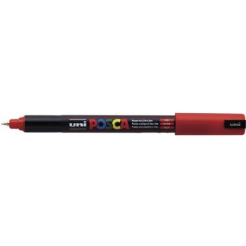 Uni Posca 1MR marker med ultrasmal skrivespids på 0,7 mm i farven rød