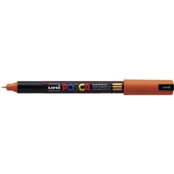 Uni Posca 1MR marker med ultrasmal skrivespids på 0,7 mm i farven orange