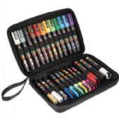 Uni Posca kit med 24 farvede tuscher i forskellige skrivebredder