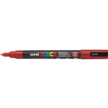 Uni Posca 3M marker med smal spids på 1,3 mm i farven rød