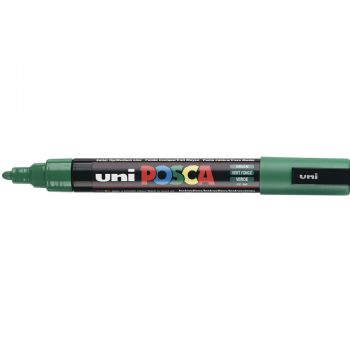Uni Posca 5M tus med 2,5 mm spids i farven mørkegrøn