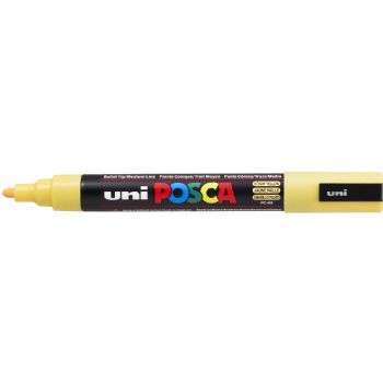 Uni Posca 5M tus med 2,5 mm spids i farven pastel gul