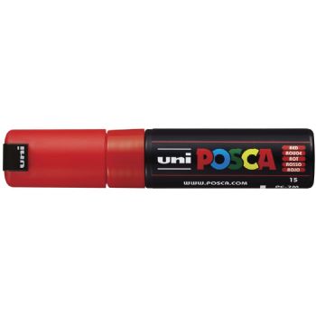 Uni Posca 7M tusch med 5,5 mm rund spids i farven rød