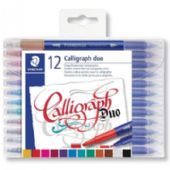 Calligrafipen Duo 2 bredder 2,0 mm og 3,5 mm, 12 ass.