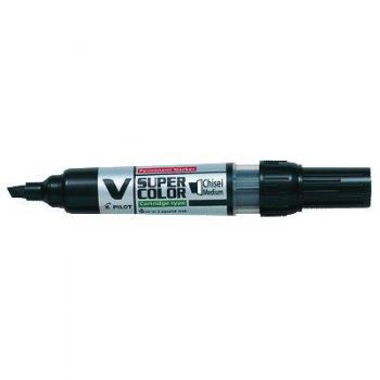 Whiteboardmarker BG Pilot V-Board Master skrå spids, sort