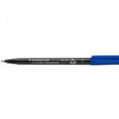 Staedtler Lumocolor 318F overheadpen med 0,6 mm stregbredde i farven blå