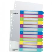Leitz printbart register A4 med 12 tabs i farver