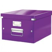 Leitz Click & Store universalboks i medium i farven lilla