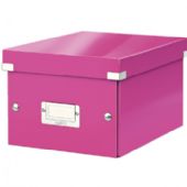 Leitz Click & Store universalboks i small i farven pink
