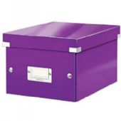 Leitz Click & Store universalboks i small i farven lilla