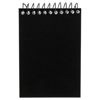Bantex A7 notebook linjeret sort