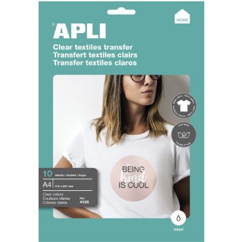 Apli A4 t-shirt transferark 10ark