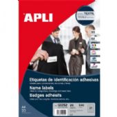 APLI kongresmærke 63,5x29,6 mm Selvklæbende satin I/C/L