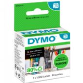 Dymo LabelWriter etiketter 13x25mm hvid