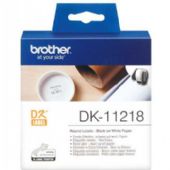 Brother DK11218 etiketlabel Ø24mm hvid 1000stk