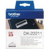 Brother DK22211 plastetiket 29mmx15m hvid