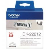 Brother Dk22212 plastetiket 62mmx15m hvid