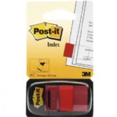  POST-IT Indexfaner 680-1 Rød  25 x 43mm Pakke med 2 stk 