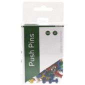 BNT Push Pins assorterede farver 100stk