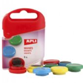 APLI magneter i flere farver 14 mm 8 stk