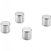 Dahle cylinder magneter sølv 4stk