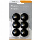 BNT magneter i sort 6 stk