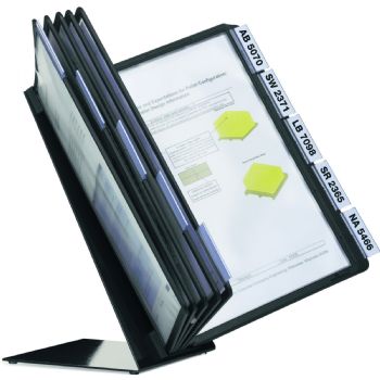 Durable VARIO TABLE 10 registersystem bordmodel i A4 med 10 lommer i farven sort