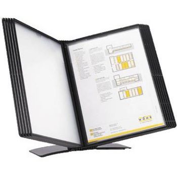 BNT EASYMOUNT registersystem bordmodel til 5 lommer i A4 i farven sort