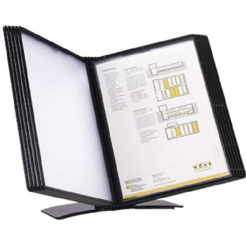 BNT EASYMOUNT registersystem bordmodel til 5 lommer i A5 i farven sort