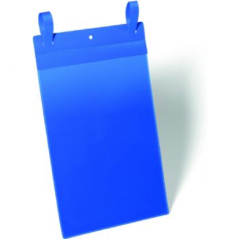 Durable lagerlomme højformat med strop i A4 blå